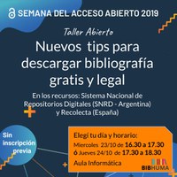 Semana AA 2019 en BIBHUMA