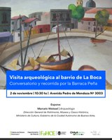 Conversatorio y visita arqueológica al barrio de La Boca